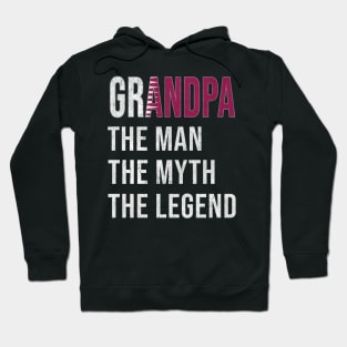 Grand Father Qatarian Grandpa The Man The Myth The Legend - Gift for Qatarian Dad With Roots From  Qatar Hoodie